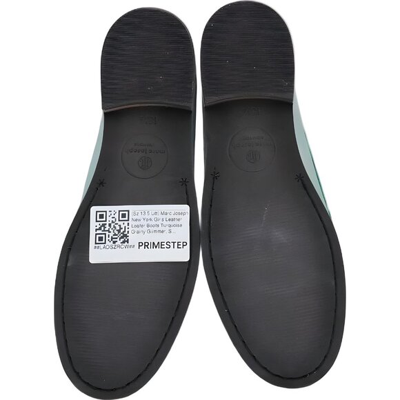Marc Joseph NY Leather Penny Loafers Turquoise - Girls US 13.5 - Picture 6 of 6